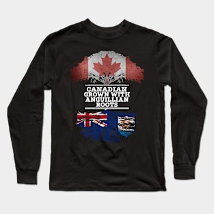 Canadian Grown With Anguillian Roots - Gift for Anguillian With Roots From Anguilla Long Sleeve T-Shirt